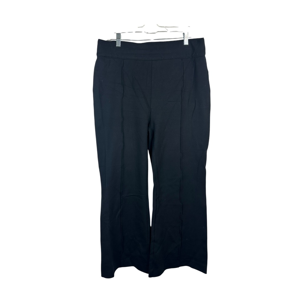 Spanx Perfect Pant Flare Women 1XLP Black Excellent Hi-Rise Pintuck 20252Q